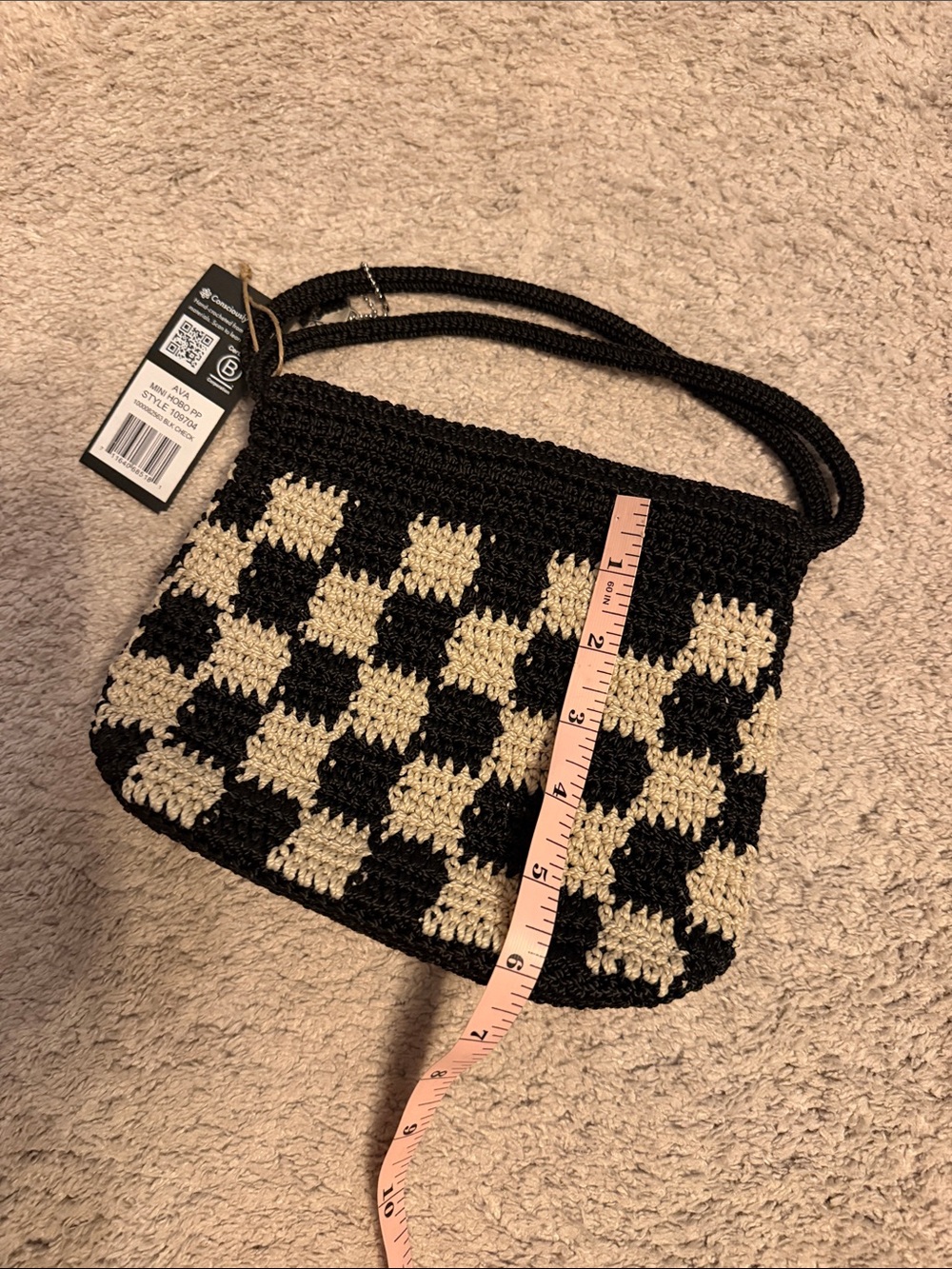 The Sak AVA Mini Hobo Checkerboard NWT - Picture 4 of 6